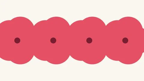 Isolated flat pink cells with dots illustration illustration Stock Illustration