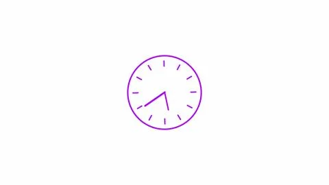 Isolated flat round clock icon, stopwatch digital technology illustration b.. Stock Illustration