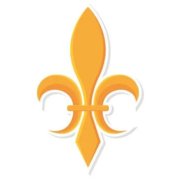 Isolated fleur de lis icon Stock Illustration