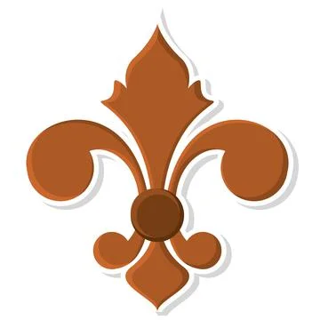 Isolated fleur de lis icon Stock Illustration