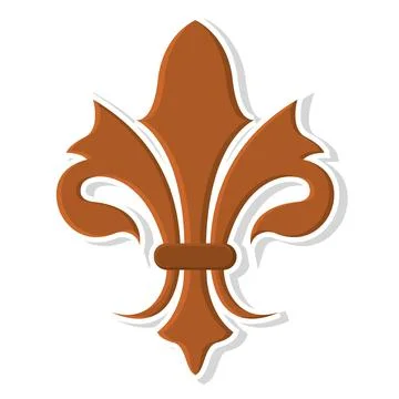 Isolated fleur de lis icon Stock Illustration