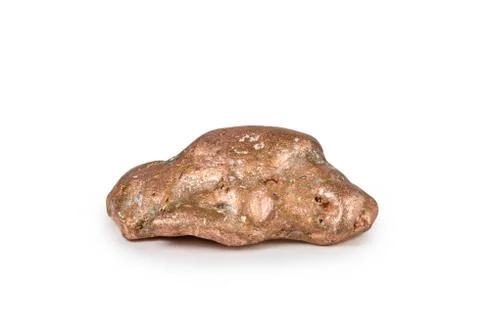 Isolated Float Copper Nugget Stock Photos