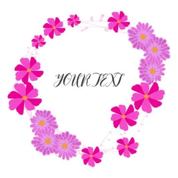 Isolated floral flame Stock Illustration