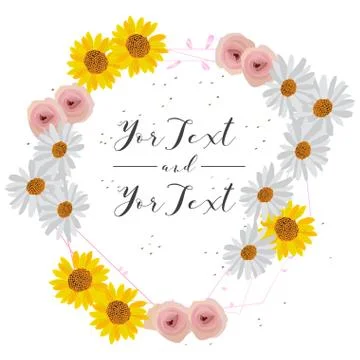 Isolated floral flame Illustrazione stock