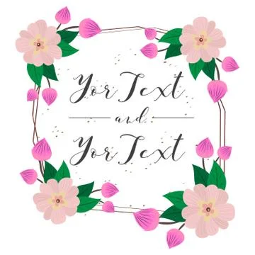 Isolated floral flame Illustrazione stock