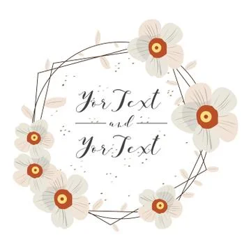 Isolated floral flame Stock Illustration
