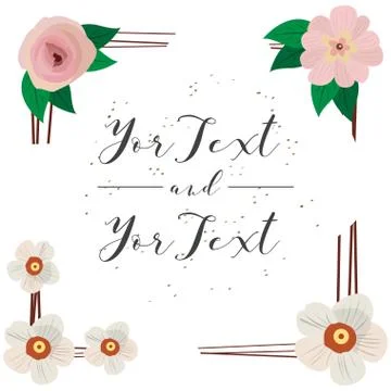 Isolated floral flame 스톡 일러스트