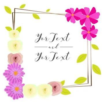 Isolated floral flame Stock Illustration