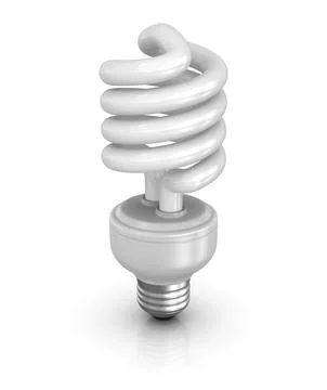 Isolated Flourescent, This is a computer generated and 3d rendered picture Stock Illustration