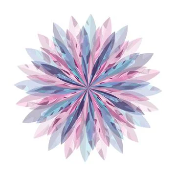 Isolated flower, design element. Design for postcard, business card or invita Stock Illustration