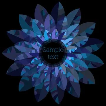 Isolated flower, design element. Design for postcard, business card or invita Stock Illustration
