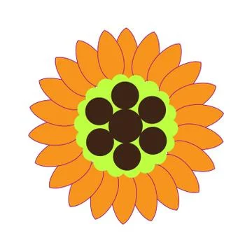 Isolated flower icon Stock Illustration