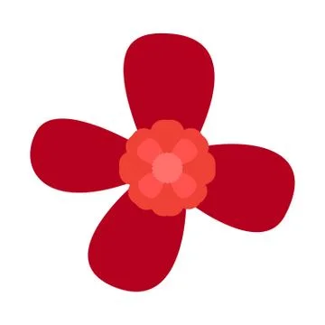 Isolated flower icon Stock Illustration