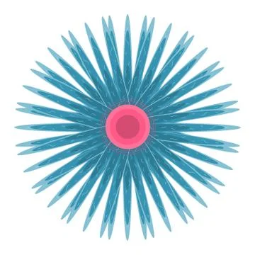 Isolated flower image Illustrazione stock