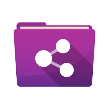 Isolated folder with  a network sign Stock Illustration