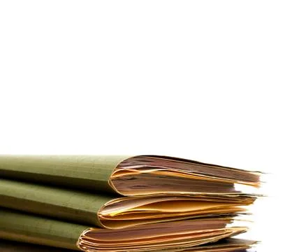 Isolated Folders Stock Photos