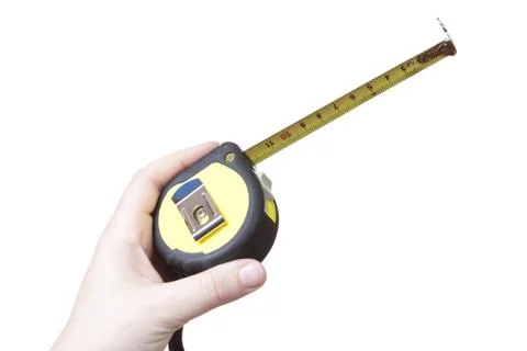 Isolated folding rule Stock Photos