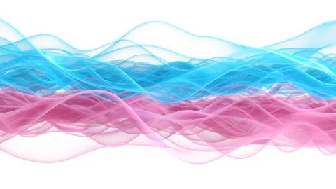 Isolated form of smoke background. 3d illustration, 3d rendering. Stock Illustration