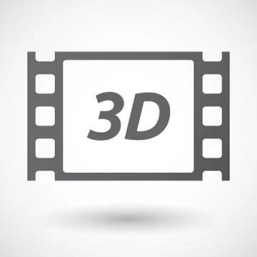 Isolated frame with    the text 3D イラスト素材