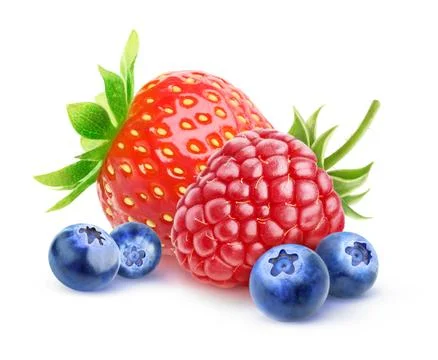 Isolated fresh berries Foto stock