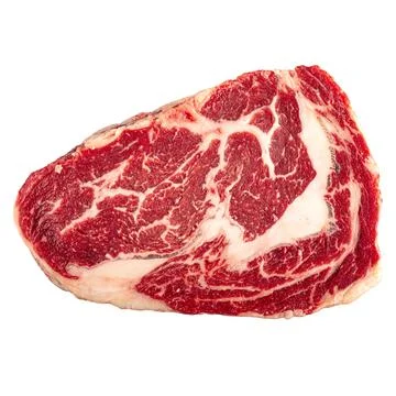 Isolated fresh raw marbled beef meat steak Stock Photos