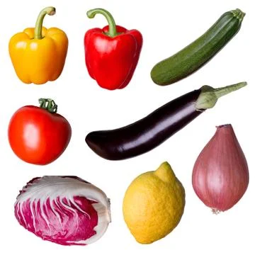 Isolated fresh vegetables Stock Photos