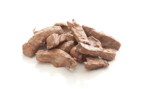 Isolated fried liver Stock-Fotos
