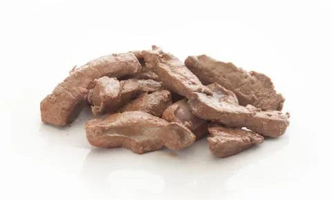Isolated fried liver Stock-Fotos