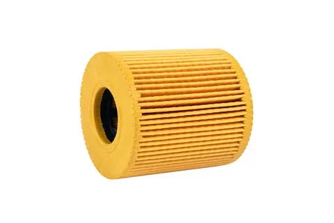 Isolated Fuel filter on a white background. Spare parts for car. Stock Photos