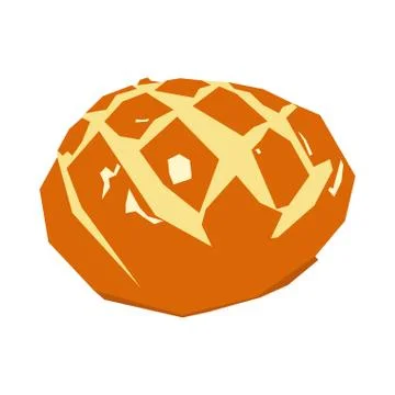 Isolated geometric bread Illustrazione stock