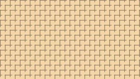 Isolated geometric maze pattern with green arrows on neutral background ill.. Stock Illustration