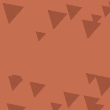 Isolated geometric orange triangles pattern on transparent background illus.. Stock Illustration