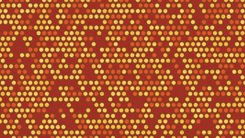Isolated geometric pattern with small circular shapes on textured backgroun.. Stock Illustration