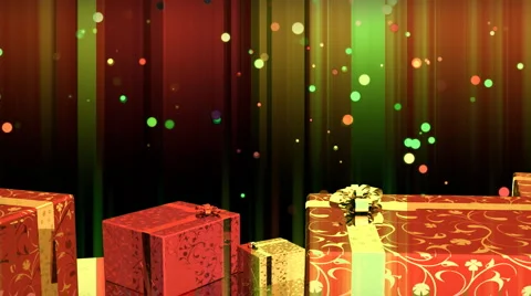 Isolated Gift Boxes Setting In Colorful Background Stock Footage 948768