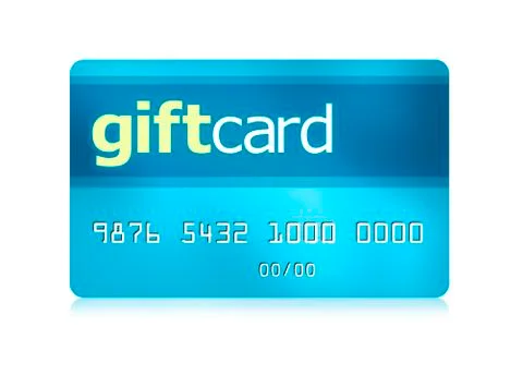 Isolated Gift Card Fotos de archivo
