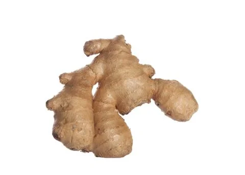 Isolated ginger root Stock Photos