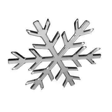 Isolated glass snowflake Stock Illustration