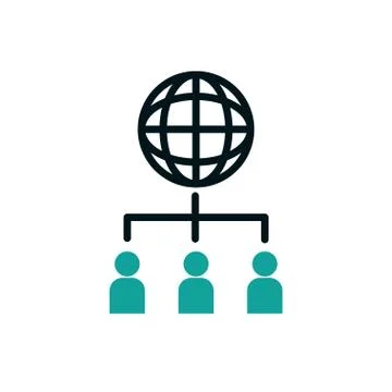 Isolated global sphere icon vector design Stock Illustration