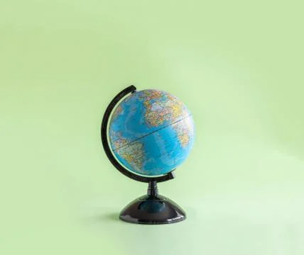Isolated globe model on plain empty background Stock Photos