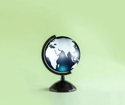 Isolated globe model on plain empty background Stock Photos