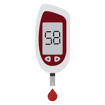 Isolated glucometer icon Illustrazione stock