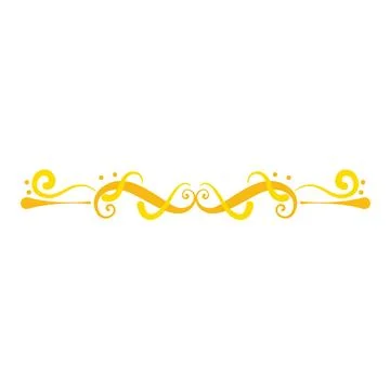 Isolated golden border arabesque frame Vector Stock Illustration