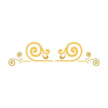 Isolated golden border arabesque frame Vector Stock Illustration