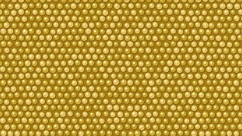 Isolated golden circular pattern on transparent background illustration Stock Illustration