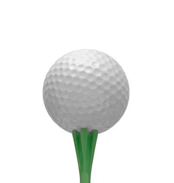 Isolated golf ball Stock Illustration