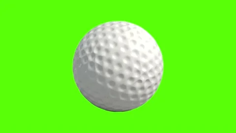 Isolated Golf Ball rolling from a side perspective Видео 157612536