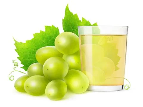 Isolated of grape juice Stock Photos