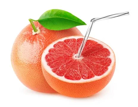Isolated grapefruit juice Stock Photos