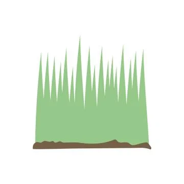 Isolated grass flat style icon vector design Illustrazione stock