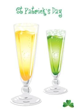 Isolated green and light beer for saint patricks holiday, vector illustration Stock Illustration